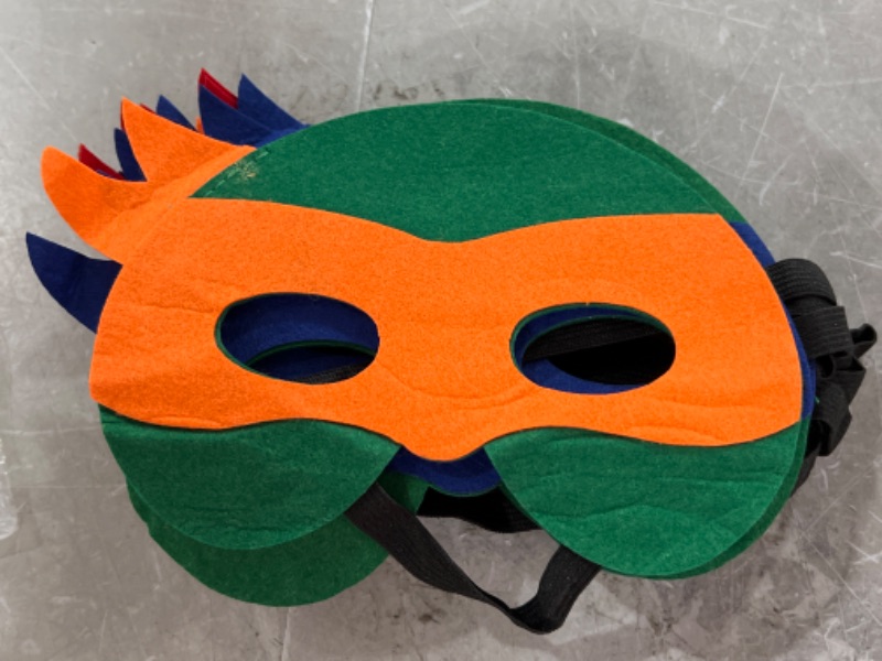 Photo 2 of 12 Pcs Superhero Masks for Kids Felt Eye Masks Cosplay Masks Kids Theme Birthday Party Supplies Favors