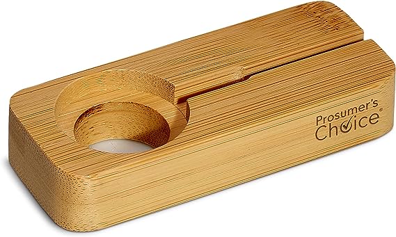 Photo 1 of Prosumer's Choice Bamboo Charging Stand Dock Holder for Apple Watch - Adapters NOT Included
