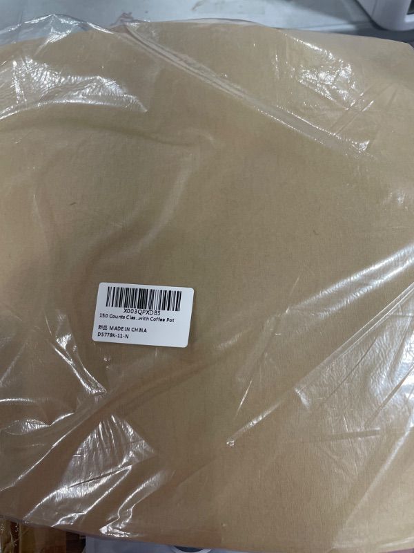 Photo 1 of 150 Counts Classic Coffee Filters,Squares Coffee Filters Unbleached Pour Over Coffee Filters Disposable Paper Filters Compatible with Pour Over Drippers
