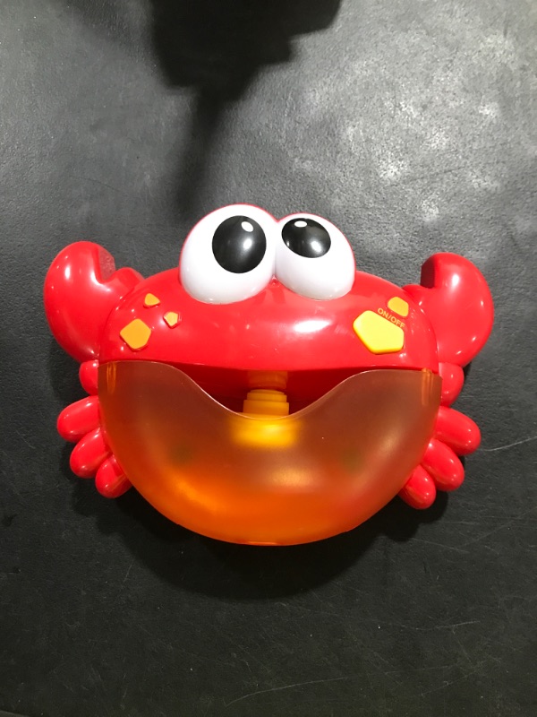 Photo 2 of Chuchik Crab Bubble Bath Maker for The Bathtub. Blows Bubbles and Plays 24 Children’s Songs – Baby, Toddler Kids Bath Toys Makes Great Gifts for Toddlers – Sing-Along Bath Bubble Machine (Light-Red)