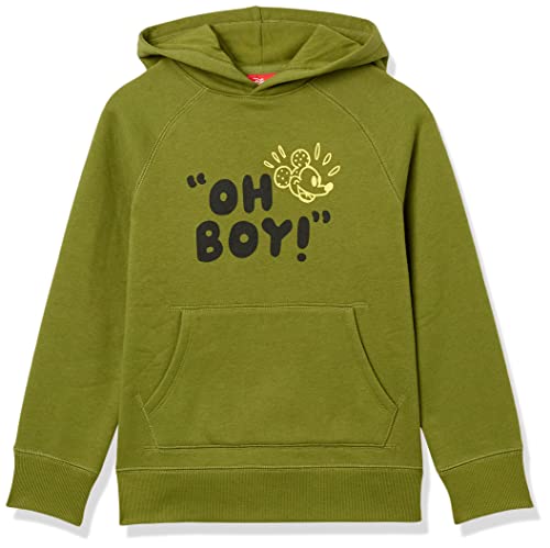 Photo 1 of Amazon Essentials Disney | Marvel | Star Wars Boys and Toddlers' Fleece Pullover Sweatshirt Hoodies X-Large Mickey Oh Boy