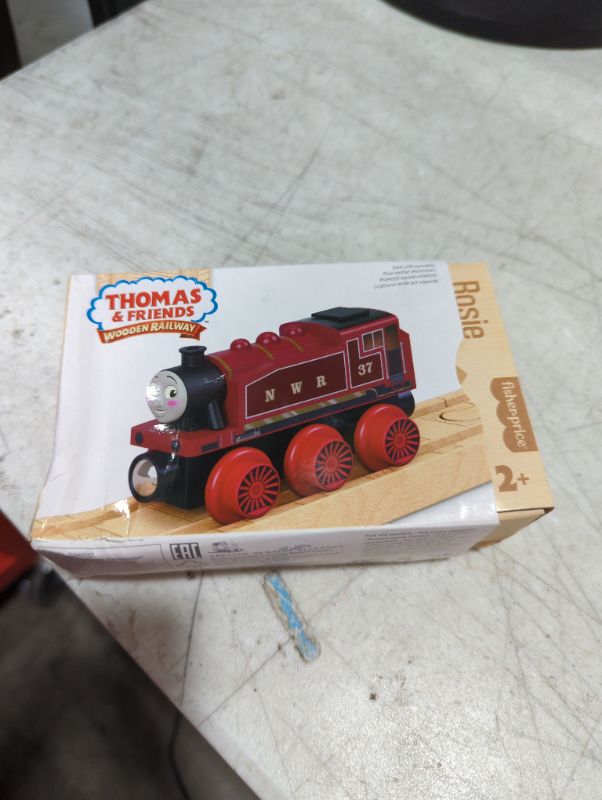 Photo 2 of Thomas & Friends Wooden Railway Toy Train Rosie Push-Along Wood Engine for Toddlers & Preschool Kids Ages 2+ Years Wood Vehicle Rosie