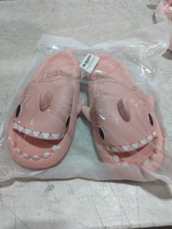 Photo 2 of Cysincos Original Upgraded Shark Slides Squishy Cloud Slides Anti-Slip House Shark Slippers Beach Shoes Casual Shark Slide Sandals - 42-43M