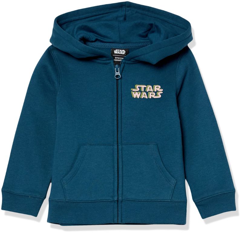 Photo 1 of Amazon Essentials Disney | Marvel | Star Wars | Princess Girls and Toddlers' Fleece Zip-Up Hoodie Sweatshirts- 2T 