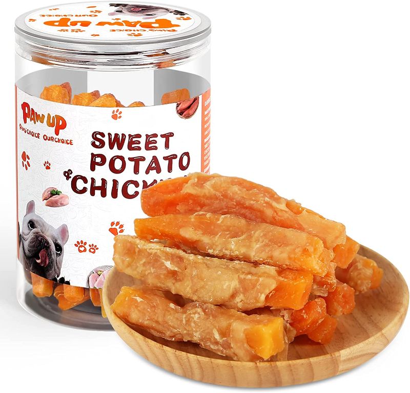 Photo 1 of 
PAWUP Dog Treats Chicken Jerky Wrapped Sweet Potato, Natural Ingredients w/Taurine, Grain Free Dog Treats, 12.5 oz