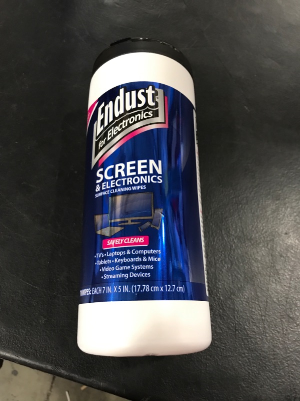 Photo 2 of Endust for Electronics; Screen & Surface Cleaning Wipes, Great LCD and Plasma Wipes, 70 Wipes (11506)