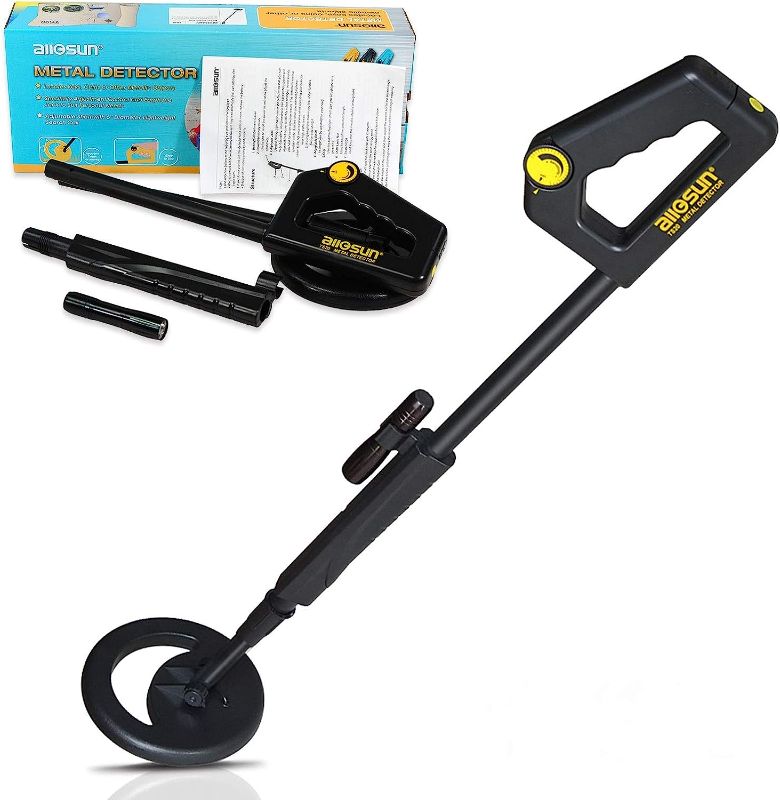 Photo 1 of allsun Beach Metal Detector Waterproof Sand DIY Beginner Gold Digger High Sensitivity Treasure Hunter Black 