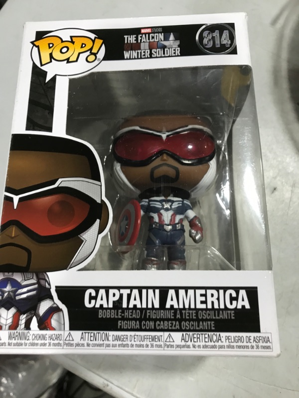 Photo 1 of Funko Pop! Marvel: Falcon and The Winter Soldier - Captain America (Sam Wilson) ,3.75 inches