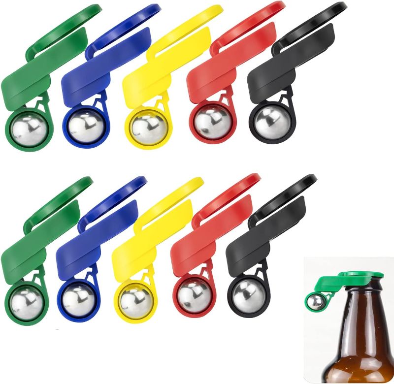 Photo 1 of 10 Pack Bottle Cap, Fully Automatic Bottle Stopper, Smart and Automatic Bottle Stopper, Screw Caps Cover for Glass Bottles, PET Bottles, Beer/Cola Water