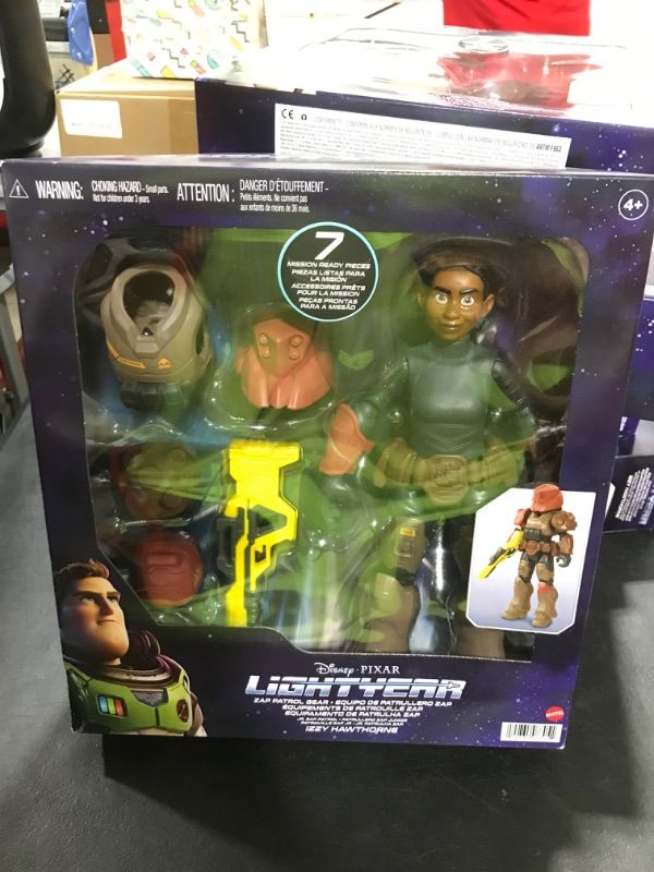 Photo 2 of Disney Pixar Lightyear Space Ranger Gear Izzy Hawthorne Jr ZAP Patrol, Authentic 12 Inch Scale Figure & Accessories, 14 Posable Joints, 4 Years & Up Space Ranger Gear Jr. ZAP Patrol Izzy