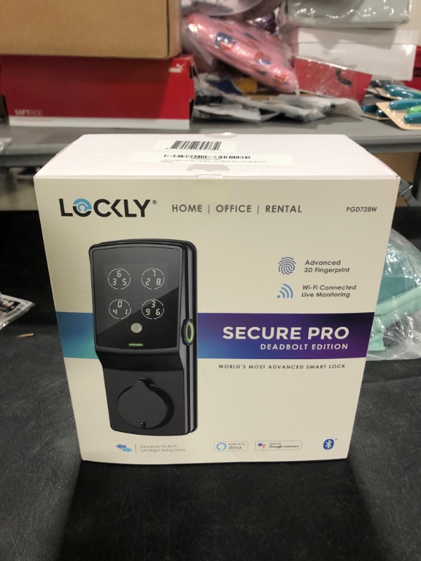 Photo 2 of Lockly - Secure Pro Bluetooth Deadbolt - Matte Black