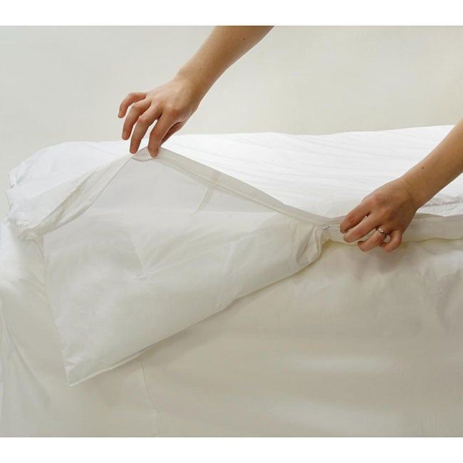 Photo 1 of Allersoft Cotton Jumbo King-size Comforter Encasement
