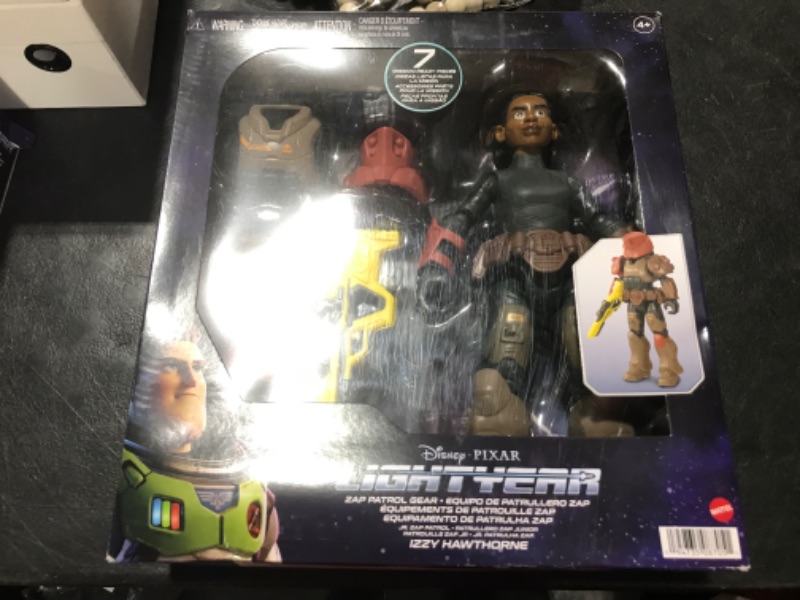 Photo 2 of Disney Pixar Lightyear Space Ranger Gear Izzy Hawthorne Jr ZAP Patrol, Authentic 12 Inch Scale Figure & Accessories, 14 Posable Joints, 4 Years & Up Space Ranger Gear Jr. ZAP Patrol Izzy