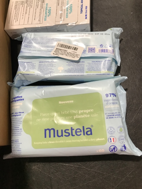 Photo 2 of 2 PACK Mustela Baby Cleansing Wipes with Natural Avocado - For Face, Body & Diaper Area 