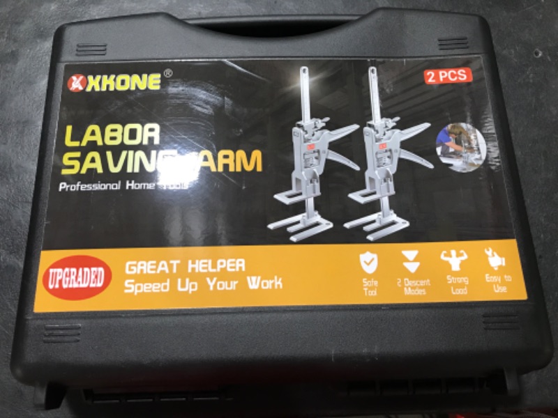 Photo 3 of XKONE Labor Saving Arm Jack (2 Pack),All-Steel Multifunctional Lifting Tools,Load Capacity 440 lbs,Suitable for Installing Cabinets,Doors,Windows,Furniture,Wall Tile Locator,Woodwork,etc.