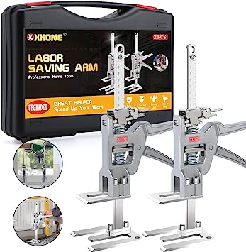 Photo 1 of XKONE Labor Saving Arm Jack (2 Pack),All-Steel Multifunctional Lifting Tools,Load Capacity 440 lbs,Suitable for Installing Cabinets,Doors,Windows,Furniture,Wall Tile Locator,Woodwork,etc.