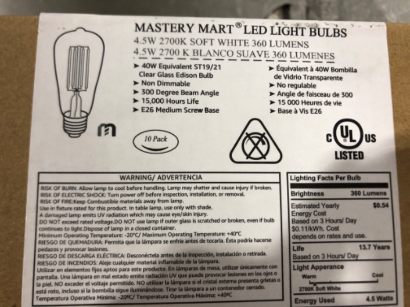 Photo 1 of 10 Lightbulbs 