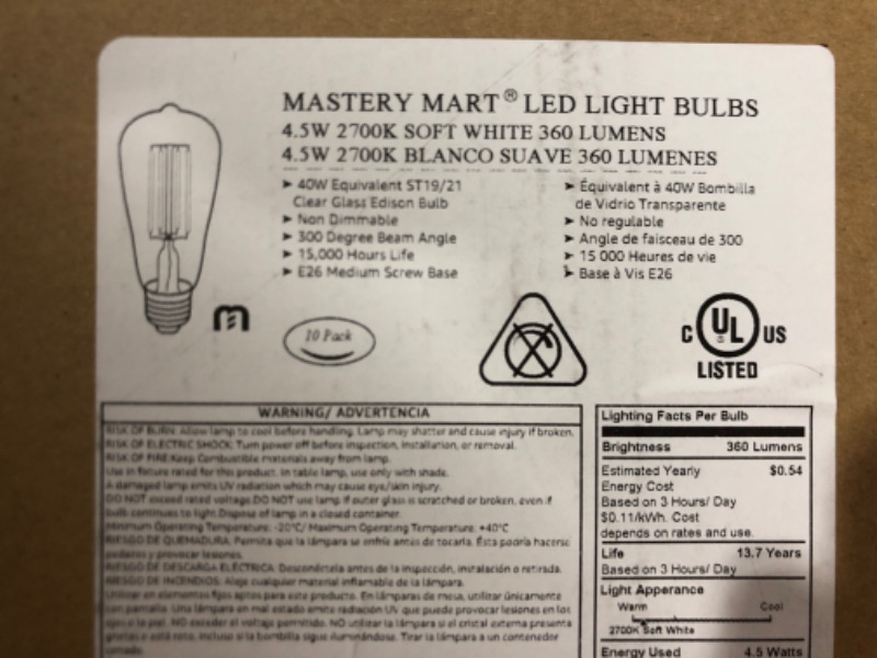 Photo 1 of 10pc Lightbulbs 