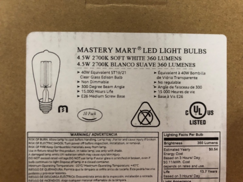 Photo 1 of 10Pc Light Bulbs 
