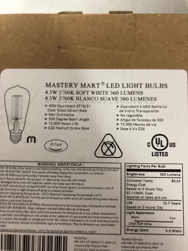 Photo 1 of 10 Pack Lightbulbs 