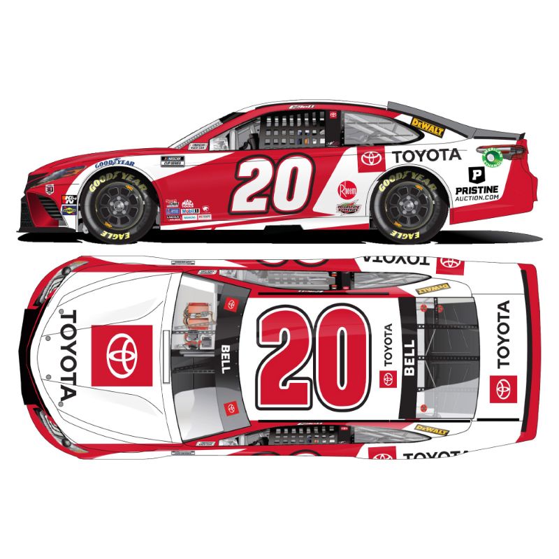 Photo 1 of Action Racing Christopher Bell 2021 #20 Toyota 1:24 Regular Die-Cast Toyota Camry

