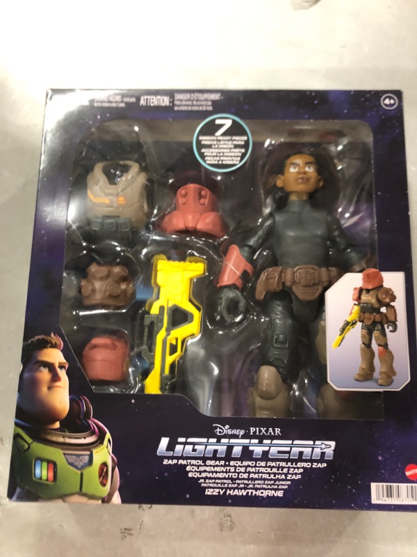 Photo 2 of Disney Pixar Lightyear Space Ranger Gear Izzy Hawthorne Jr ZAP Patrol, Authentic 12 Inch Scale Figure & Accessories, 14 Posable Joints, 4 Years & Up Space Ranger Gear Jr. ZAP Patrol Izzy