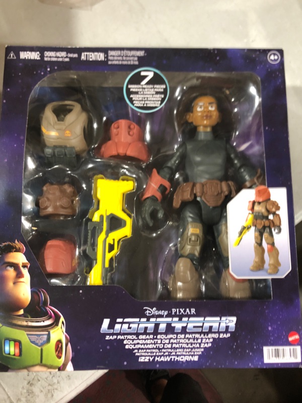 Photo 2 of Disney Pixar Lightyear Space Ranger Gear Izzy Hawthorne Jr ZAP Patrol, Authentic 12 Inch Scale Figure & Accessories, 14 Posable Joints, 4 Years & Up Space Ranger Gear Jr. ZAP Patrol Izzy