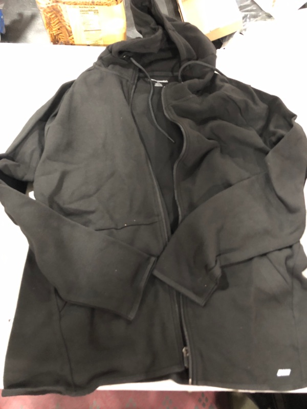 Photo 2 of Amazon Essentials Men's Tech Fleece Full-Zip Hooded Sweatshirt Large Black