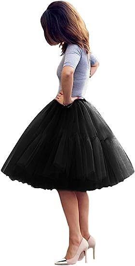 Photo 1 of ady's Princess Tutu Tulle Midi Knee Length Skirt Underskirt