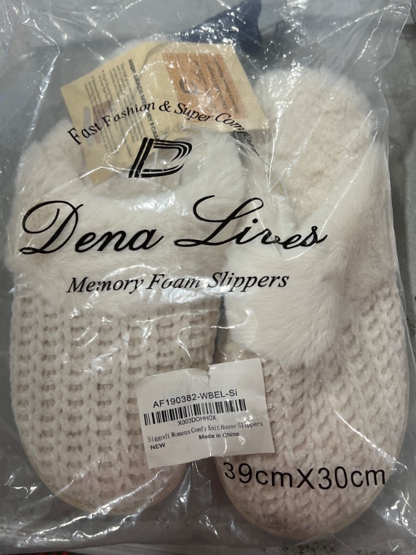 Photo 2 of  Women's Fuzzy House Slip on Slippers,