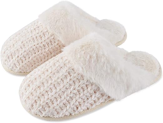 Photo 1 of  Women's Fuzzy House Slip on Slippers,