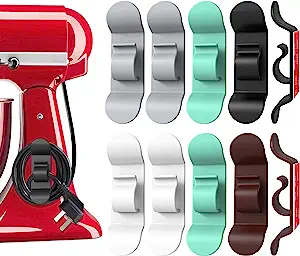 Photo 1 of 10 PCS Cord Organizer for Kitchen Appliances, 2022 New Upgraded Cord Organizer Cord Winder Cord Wrapper Cord Keeper Cord Holder Stick on Coffee Maker, Air Fryer, Pressure Cooker, Mixer, Toaster 
