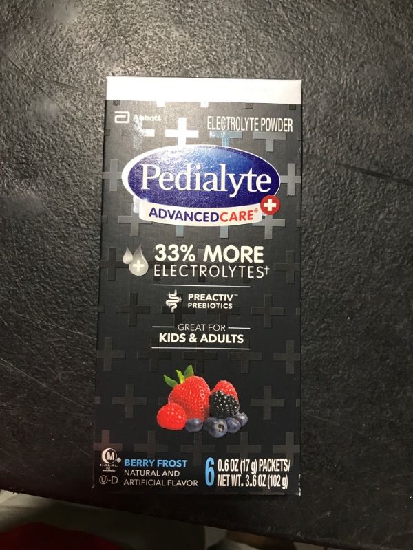 Photo 2 of AdvancedCare Plus Electrolyte Powder Berry Frost  exp apr 2024