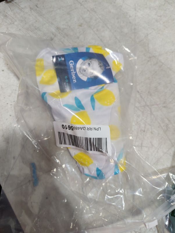 Photo 1 of Gerber Baby-Girls Toddler Long Sleeve One Piece Rash guard Swimsuit 6–9 Months White Yellow Lemons