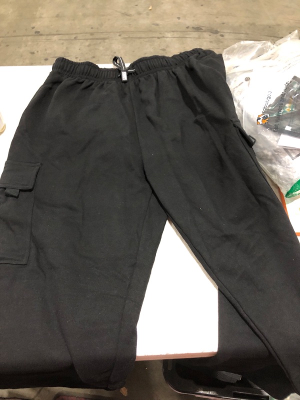 Photo 2 of 2XL Pro Club Men's Heavyweight Fleece Cargo Pants Black XX-Large