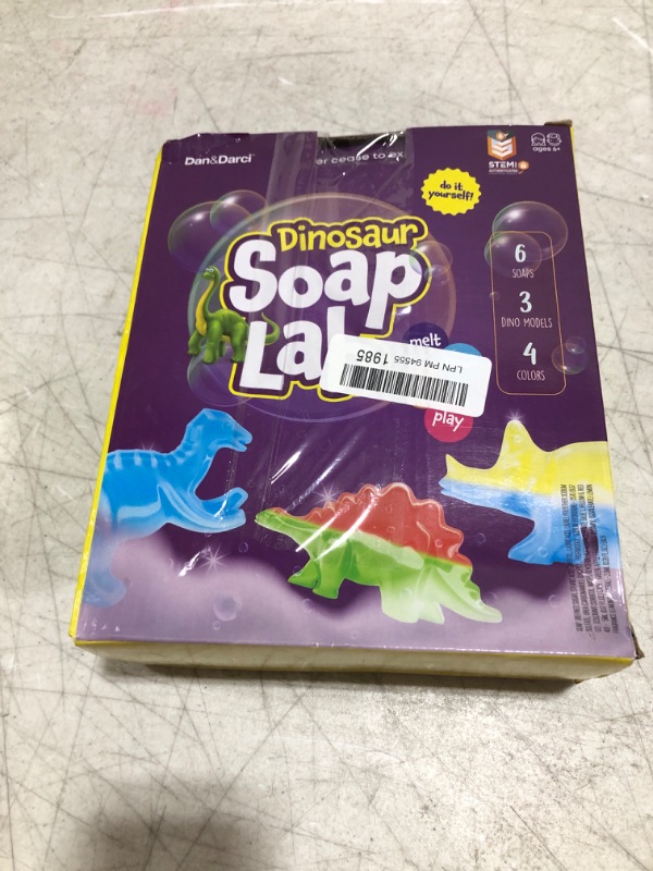 Photo 2 of Dino Soap Making Kit for Kids - Dinosaur Science Kits for Kids All Ages - STEM DIY Activity Craft Kits - Crafts Gift for Girls and Boys