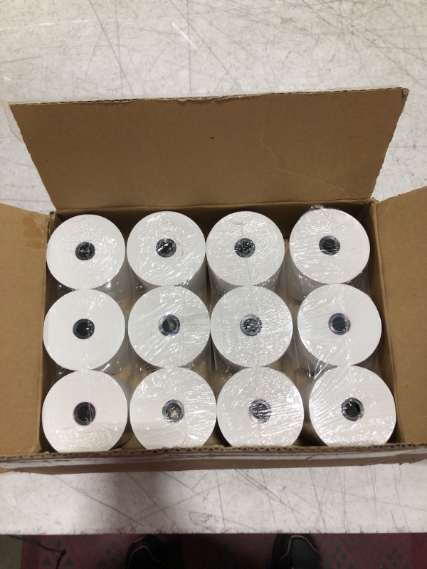 Photo 2 of Vonlyst Thermal Receipt Paper Rolls 3 1/8" x 230' for Clover Station (12 rolls)