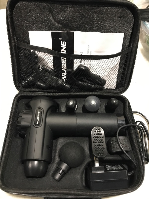 Photo 2 of Massage Gun Deep Tissue, Upgrade Percussion Massager Gun for Athletes Handheld Muscle Massage Gun (Black)