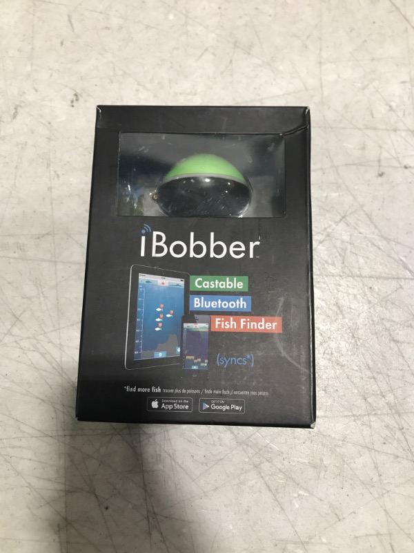 Photo 3 of ReelSonar iBobber Wireless Bluetooth Smart Fish Finder iOS Android Devices, Black/Green Kraken Fish Finder