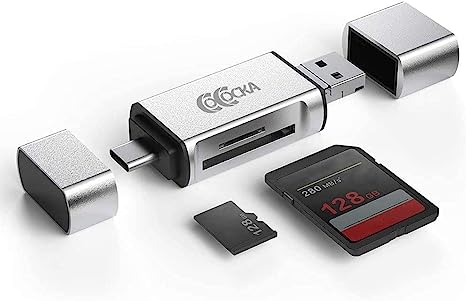 Photo 1 of COCOCKA USB SD Card Reader, 3-in-1 USB to SD Card Converter USB OTG Adapter, USB 2.0 Memory Card Reader for Smart Phones/Tablets/PC/Laptop