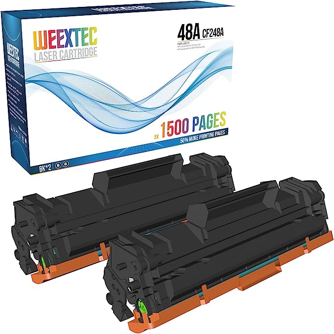 Photo 1 of CF248A Compatible Toner Cartridge Replacement for HP CF248A 48A to Use with HP Pro M15a M15w M16a M16w MFP M28w M30w MFP M31w MFP M28a MFP M29w Printer Toner Page Yield Up to 3000?2Pack,Black)