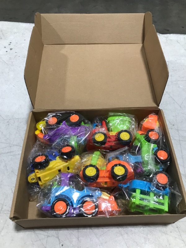 Photo 1 of 3 otters Mini Construction Vehicles for Construction Party Favors, 12PCS Pull Back Engineering Vehicles for Kids Ages 3 and up, Party Supplies Favors Birthday Gift
