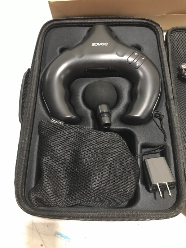 Photo 2 of DOACE NP-X Black Deep Tissue Percussion Muscle Rechargeable Massage Gun
