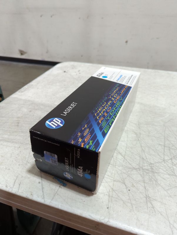 Photo 2 of HP 414A Cyan Toner Cartridge | Works with HP Color LaserJet Enterprise M455dn, MFP M480f; HP Color LaserJet Pro M454 Series, HP Color LaserJet Pro MFP M479 Series | W2021A