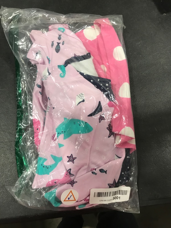 Photo 1 of Baby Girls' 3-Piece Assorted Rashguard Sets 3T Pink, 