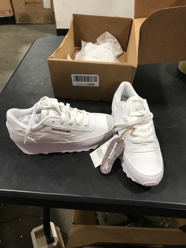 Photo 2 of  7 White/Steel Reebok Women's Classic Renaissance Sneaker 7 White/Steel