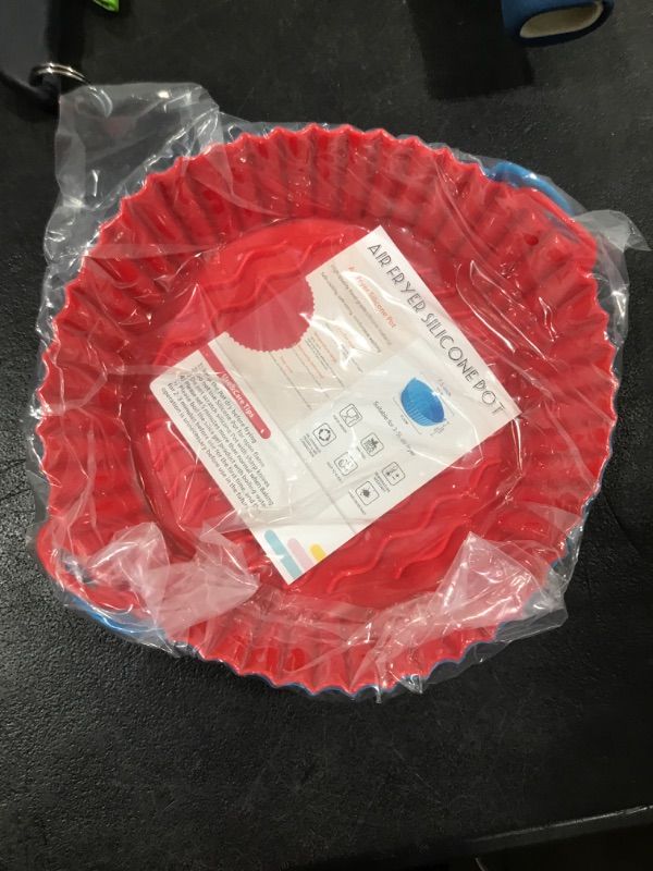 Photo 2 of 7.5 inch Reusable Air Fryer Silicone Basket 