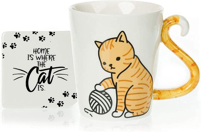 Photo 1 of  Orange Cat Mug & Coaster Set 