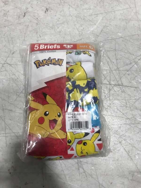 Photo 2 of Boys' Pokemon 5pk Classic Underwear - 8