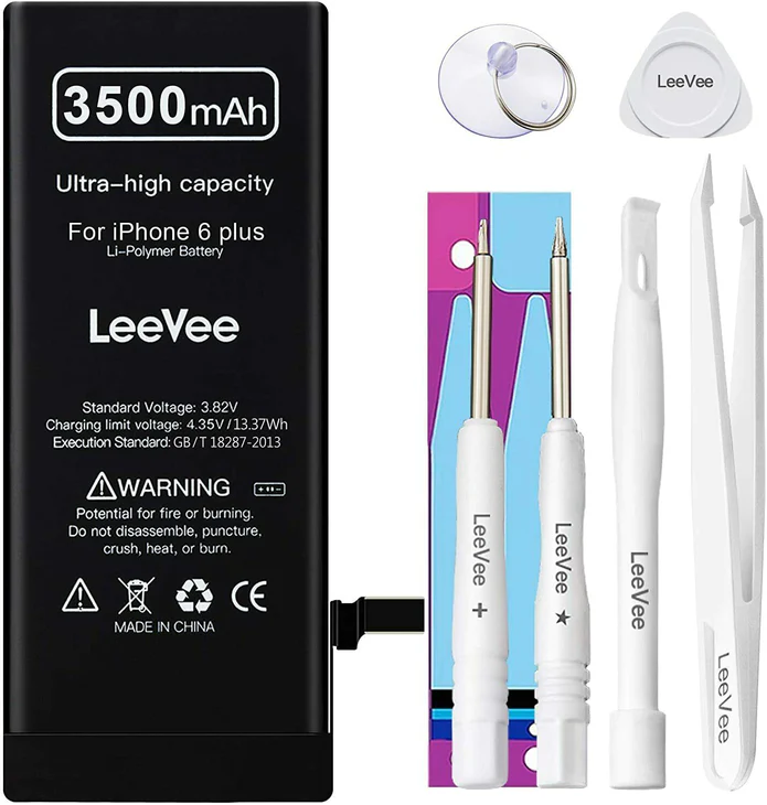 Photo 1 of LeeVee Replacement Battery for iPhone 6 Plus, High Capacity Tools ++